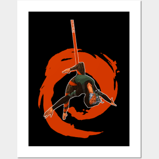 Aerialist, Orange Impact Posters and Art